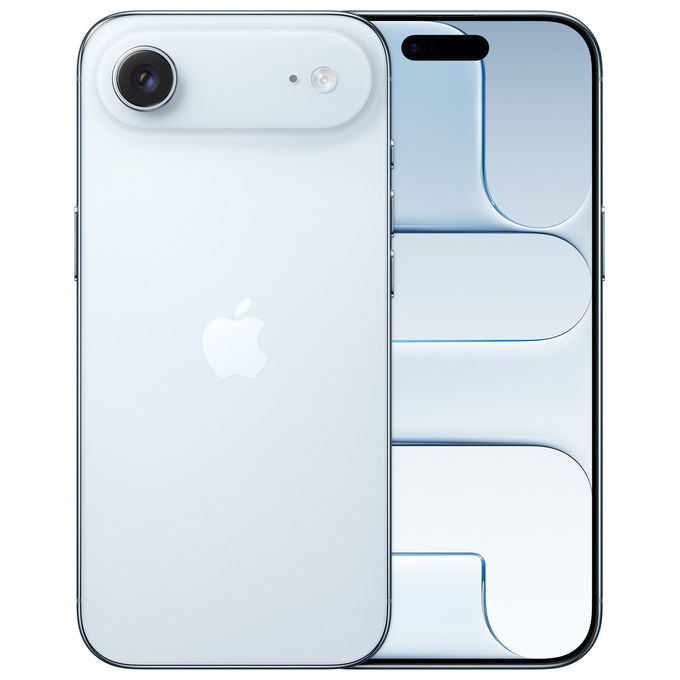 Apple MG2P4QN-A iPhone Air Smartphone 256 GB 5G Wi-Fi 7 Chip A19 Pro Display 6.5'' OLED 48 MP iOS 26 colore Celeste