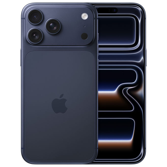 Apple MFYU4QN-A iPhone 17 Pro Max Smartphone 5G 6.9'' 512 GB iOS 26 Tripla Fotocamera 48 MP colore Deep Blue