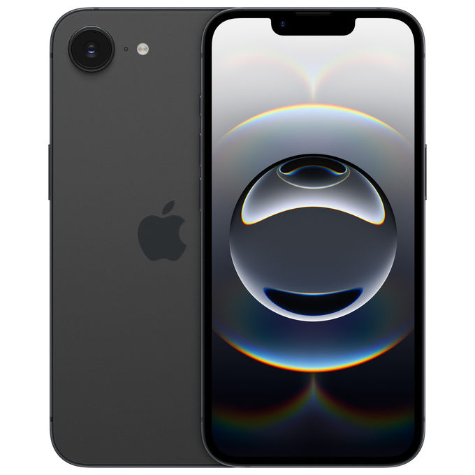 Apple MD1Q4QN-A iPhone 16e Smartphone Doppia SIM 5G 6.1'' OLED 128 GB iOS 18 Chip A18 Fotocamera 48 MP IP68 colore Nero