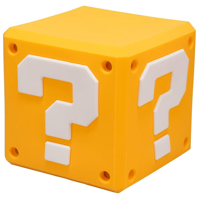 Paladone PP15789NN Super Mario Blocco SquishyGlo Lampada LED Ricaricabile Silicone