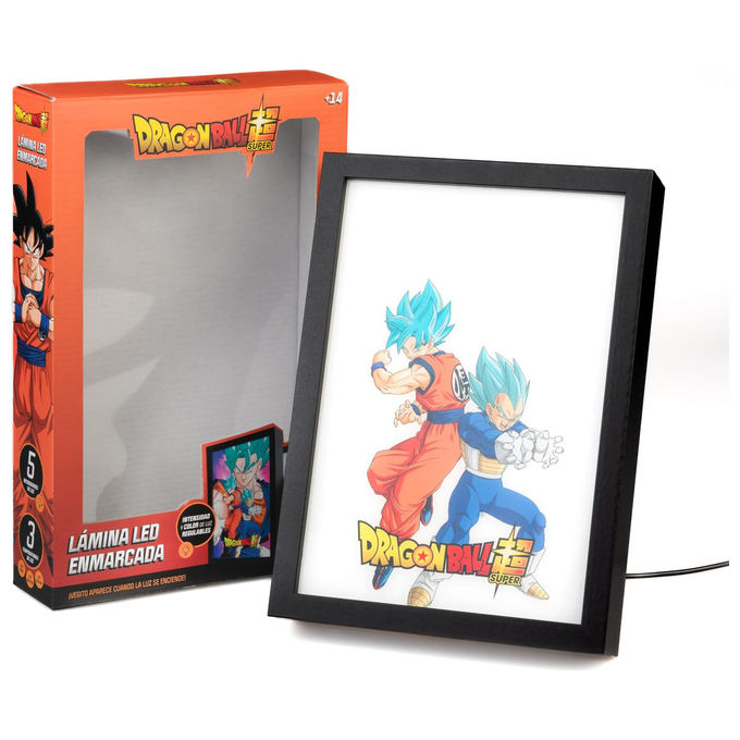 Grupo Erik LR001 Dragon Ball Super Quadro Luminoso LED Decorazione Luminosa 20x28 cm colore Multicolore
