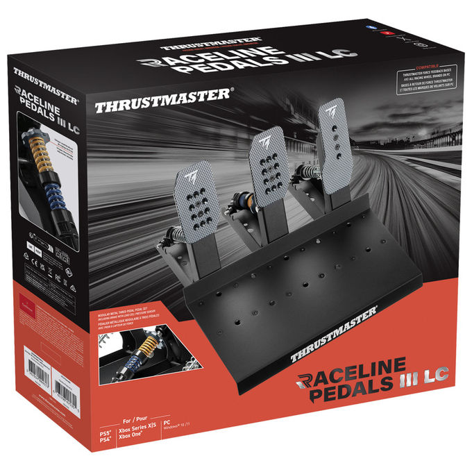 Thrustmaster Raceline Pedals III LC Pedale Metallo Nero