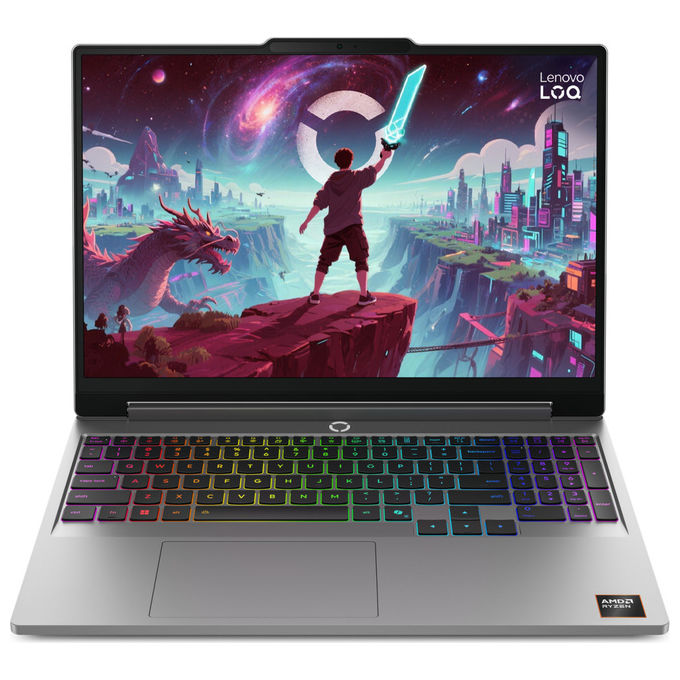 Lenovo LOQ 15AHP11 83TN0056IX Notebook Gaming Core i7 16GB RAM 1TB SSD RTX 5060 WUXGA Grigio