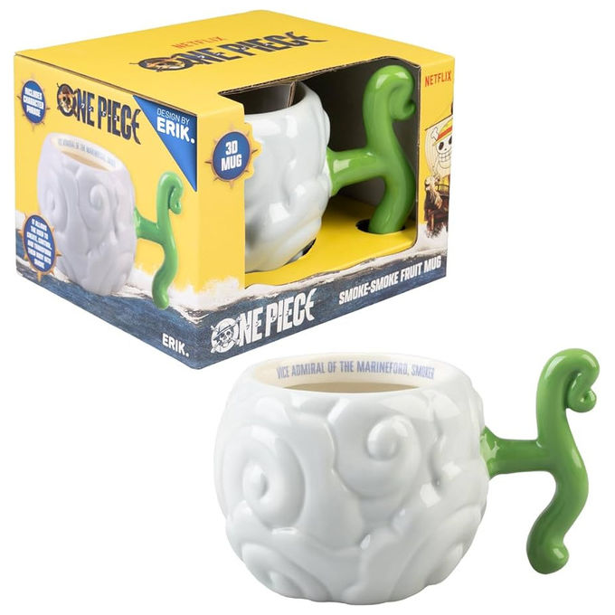 Grupo Erik TAZ3D013 Tazza 3D One Piece Frutto Smoke Smoke Grande 600ml Ceramica