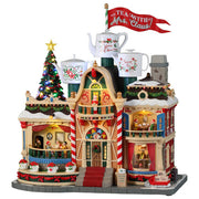 Lemax 35018-UK Edificio con luci suoni e movimenti Tea With Mrs Claus collezione Santa's Wonderland