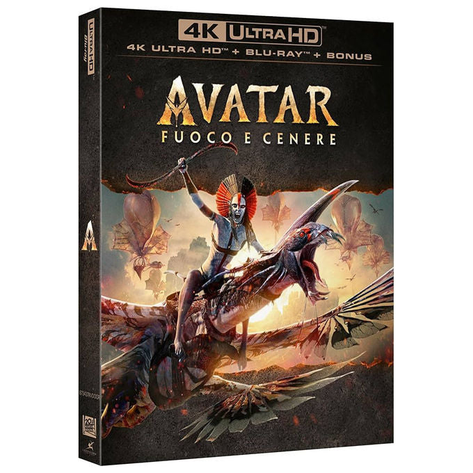 Disney Avatar Fuoco E Cenere 4K UHD Steelbook Blu-ray con Contenuti Bonus