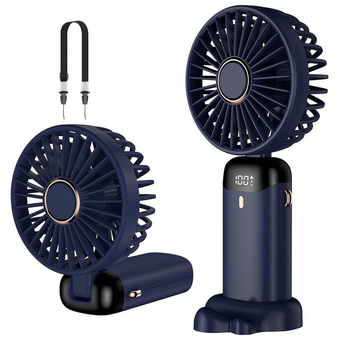 Koopman Ventilatore Portatile a Mano con Batteria e USB due velocitASSORTITI