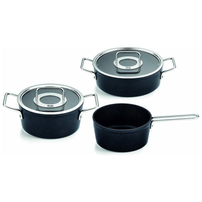 Fissler Adamant Set di pentole 3 pz Alluminio colore Antracite Acciaio inox
