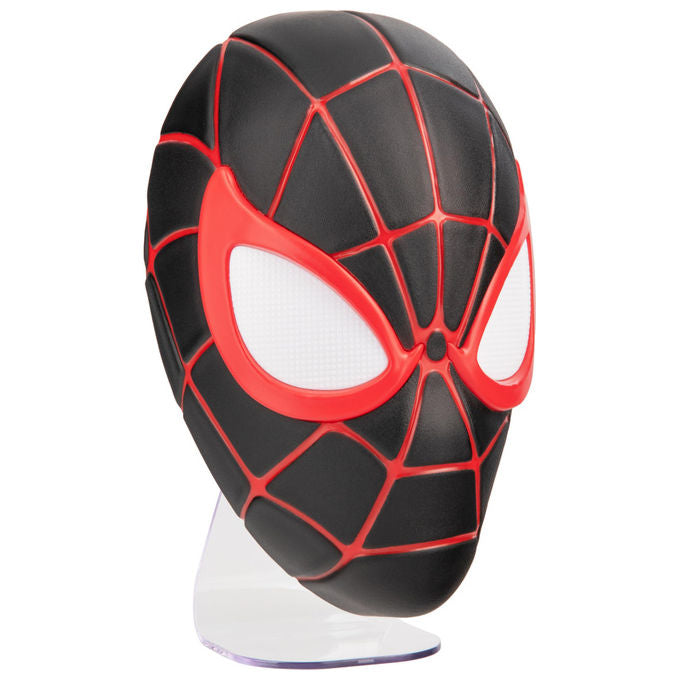 Paladone Lampada LED Maschera Miles Morales Marvel Uomo Ragno ufficiale colore nero-rosso