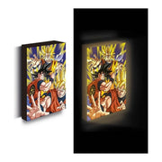 Pyramid WDCL12537 Dragon Ball Z Goku Evolution Tela Luminosa LED 30x40cm colore Grigio