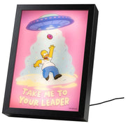Grupo Erik LR011 The Simpsons Homer Quadro LED Retroilluminato 15 Modalita' Luce USB 20x28 cm