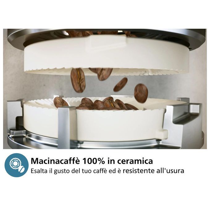 Philips EP3321-40 Serie 3300 Macchina da caffe' Automatica 1.8 L 15 bar 1500 W Macinatore Ceramica 5 Bevande colore Nero 90