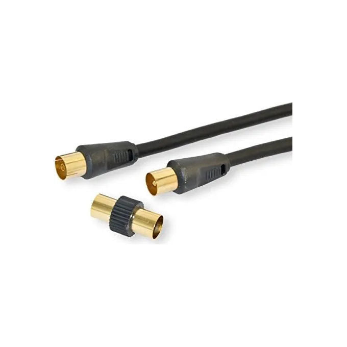 Nuova Video Suono Cavo Antenna TV F Maschio IEC Maschio 19 metri colore Bianco