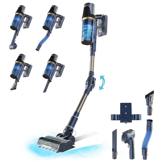 Cecotec Conga Rockstar RS70 Pet Flex Aspirapolvere verticale Batteria 500 W Colore Blu