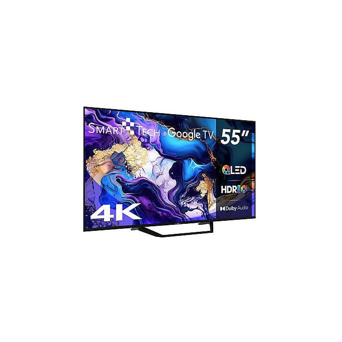 Smart Tech 55QG06K2 QLED TV 55 pollici 4K UHD Google TV colore Nero
