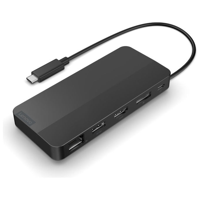 Lenovo 40B90100IT Dual Display Travel Dock USB Type-C Nero colore Nero