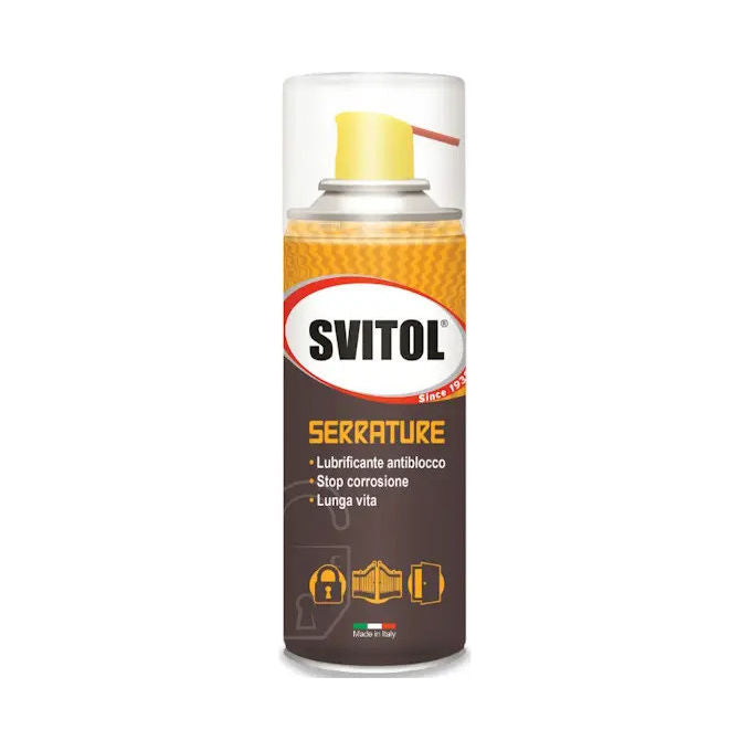 SVITOL SERRATUREAREXONS Protezione Anticorrosiva Lubrificante Spray 180ml Valvola 360 Gradi