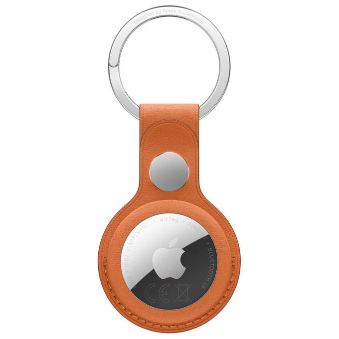 Apple MGFY4ZM-A Portachiavi AirTag in tessuto FineWoven colore Arancione