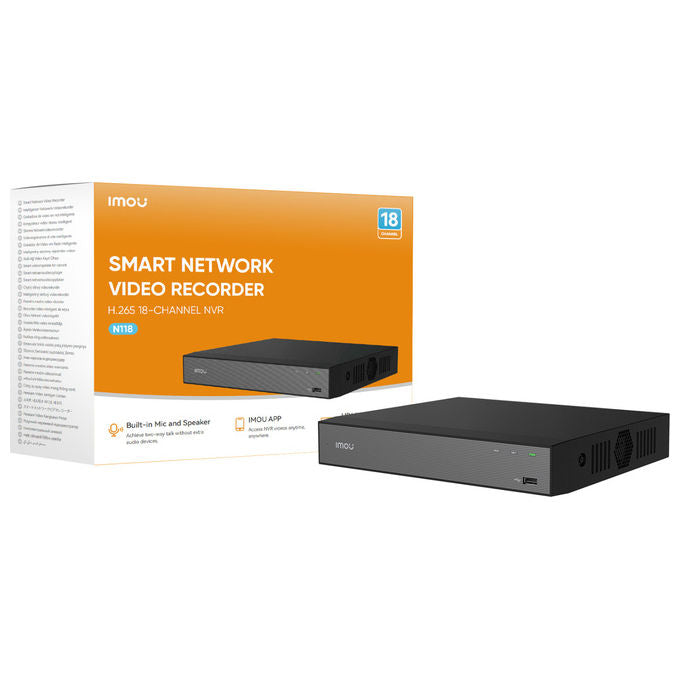 Imou NVR N110 Nero 10 canali H265 4K UHD