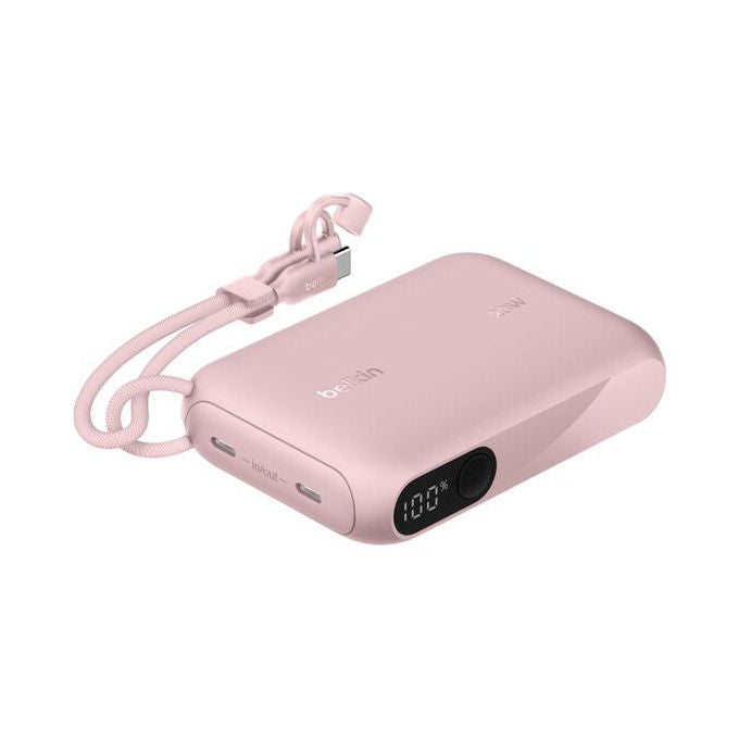 Belkin BPB027HQPK Power bank 10000 mAh display 2 USB-C colore Rosa