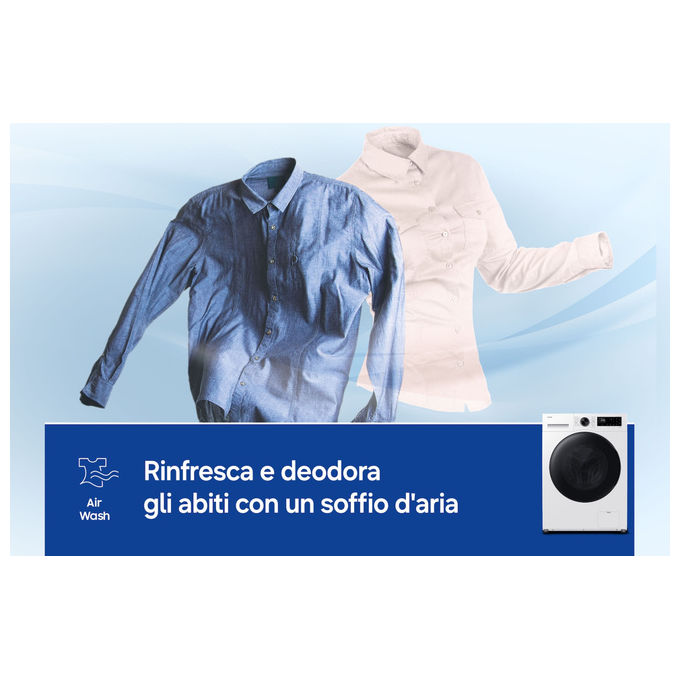 Samsung WD90HG5U34BEET Lavasciuga 9kg-6kg 1400rpm Classe A-35% Vapore Wi-Fi colore Bianco