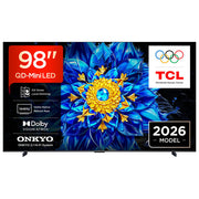 TCL 98P8L TV QD 98 pollici 4K HDR Google TV 144Hz Nero