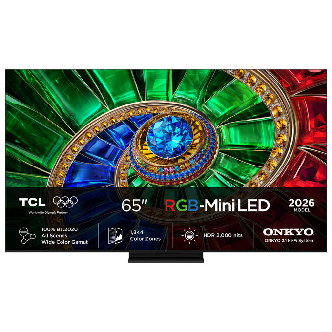 TCL 65RM7L TV 65 pollici 4K Ultra HD RGB-Mini LED Google TV colore Nero