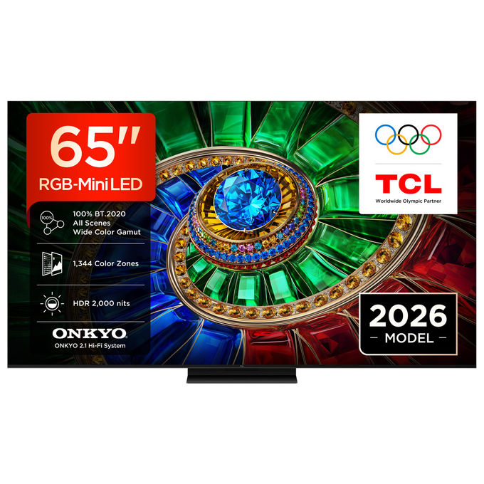 TCL 65RM7L TV 65 pollici 4K Ultra HD RGB-Mini LED Google TV colore Nero