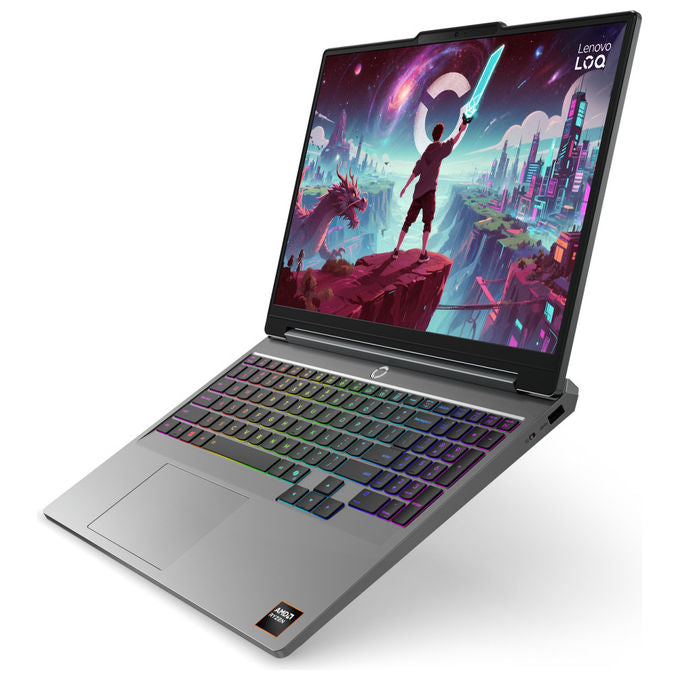 Lenovo LOQ 15AHP11 Notebook AMD Ryzen 7 RTX 5050 16GB 512GB SSD Windows 11 Home colore Grigio Luna