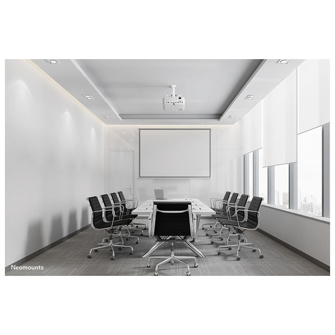 Neomounts CL25-530WH1 Supporto a Soffitto per Proiettore Acciaio 45 Kg Rotazione 360° Inclinazione 20° colore Bianco