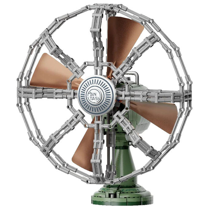 Pantasy 85044 Retro Collection Ventilatore da Tavolo Mattoncini collezione retro' effetto bronzo antico verde menta colore verde menta effetto bronzo antico