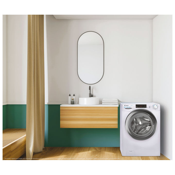 Candy CSS4127TWR3-1-11 Smart Lavatrice Frontale 7 Kg 1200 rpm Classe C NFC 79 dB (85x60x45 cm) colore Bianco
