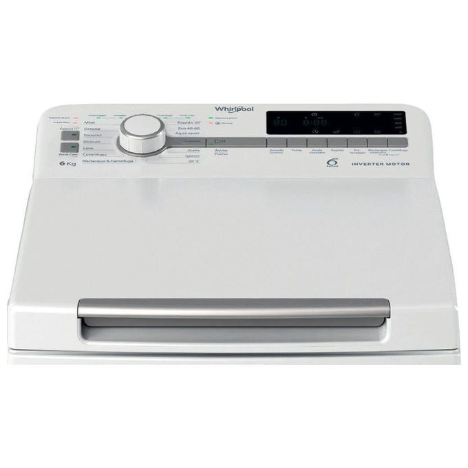 Whirlpool TDLR P66 BS IT Lavatrice Carica dallalto 6kg 1200rpm Classe A (60x40x90)kg colore Bianco