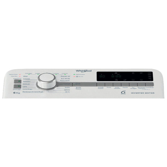 Whirlpool TDLR P66 BS IT Lavatrice Carica dallalto 6kg 1200rpm Classe A (60x40x90)kg colore Bianco