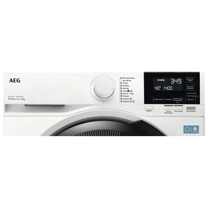AEG LR6FG84 Serie 6000 Lavatrice Carica Frontale 8 Kg 1400 rpm Classe A ProSense Inverter (85x60x57 cm) colore Bianco