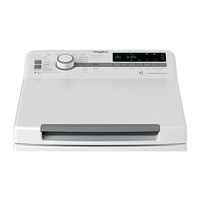 Whirlpool TDLR 7251BS IT 6° Senso Lavatrice Carica Alto 7 Kg 1200 rpm Classe B Inverter 78 dB (90x40x60 cm) colore Bianco