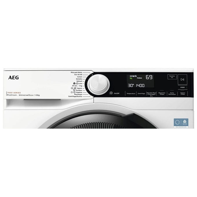 AEG LR7FD104V Series 7000 Lavatrice Frontale 10 Kg 1400 rpm Classe A ProSteam Motore Inverter 75 dB (85x60x63 cm) colore Bianco