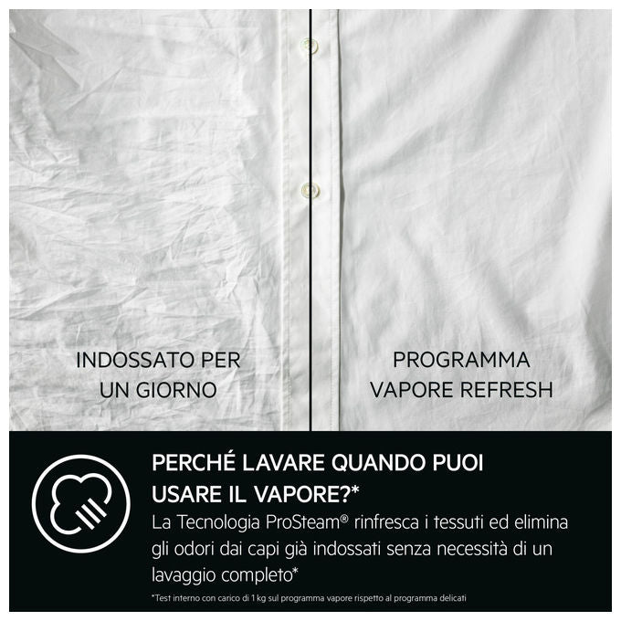 AEG LR7FD104V Series 7000 Lavatrice Frontale 10 Kg 1400 rpm Classe A ProSteam Motore Inverter 75 dB (85x60x63 cm) colore Bianco