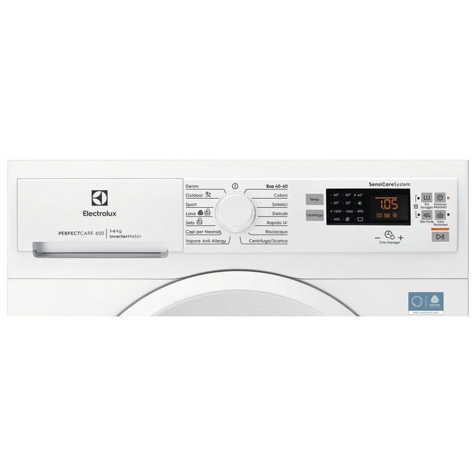 Electrolux EW6S526A Serie 600 Lavatrice Slim 6 Kg 1200 rpm Classe A SensiCare Vapore Inverter (84x60x38 cm) colore Bianco