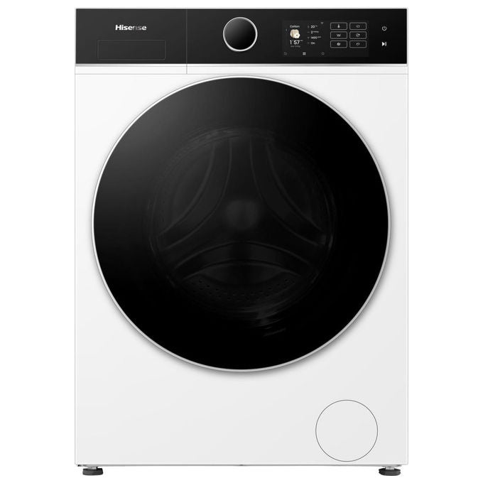 Hisense WF5I1045BWQ Lavatrice Frontale 10.5 Kg 1400 rpm Classe A AutoDose Vapore Wi-Fi (84.5x59.5x55 cm) colore Bianco