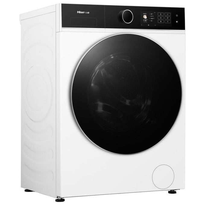 Hisense WF5I1045BWQ Lavatrice Frontale 10.5 Kg 1400 rpm Classe A AutoDose Vapore Wi-Fi (84.5x59.5x55 cm) colore Bianco