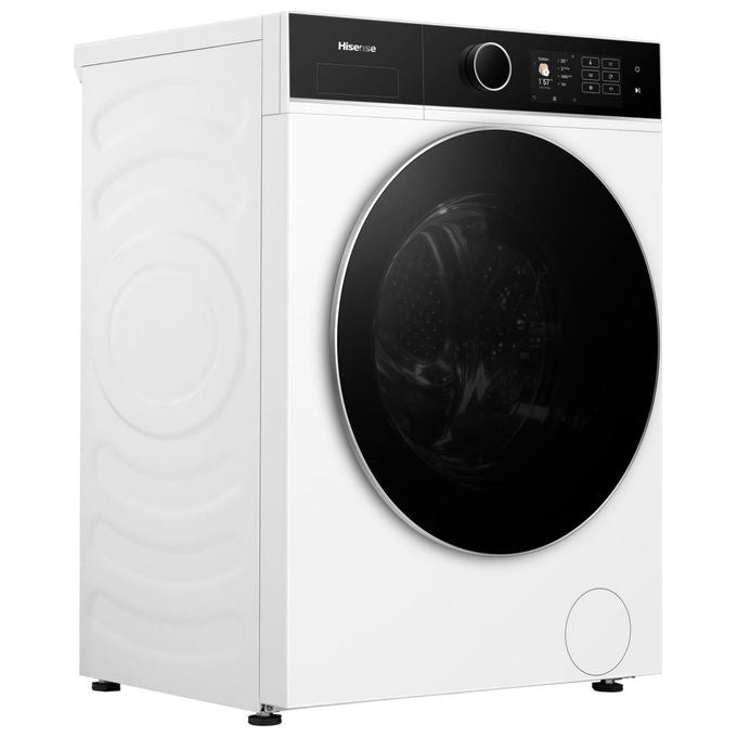 Hisense WF5I1045BWQ Lavatrice Frontale 10.5 Kg 1400 rpm Classe A AutoDose Vapore Wi-Fi (84.5x59.5x55 cm) colore Bianco