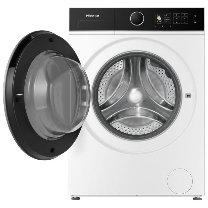 Hisense WF5I1045BWQ Lavatrice Frontale 10.5 Kg 1400 rpm Classe A AutoDose Vapore Wi-Fi (84.5x59.5x55 cm) colore Bianco
