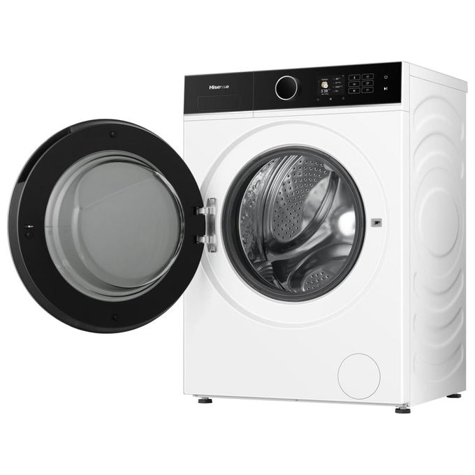 Hisense WF5I1045BWQ Lavatrice Frontale 10.5 Kg 1400 rpm Classe A AutoDose Vapore Wi-Fi (84.5x59.5x55 cm) colore Bianco