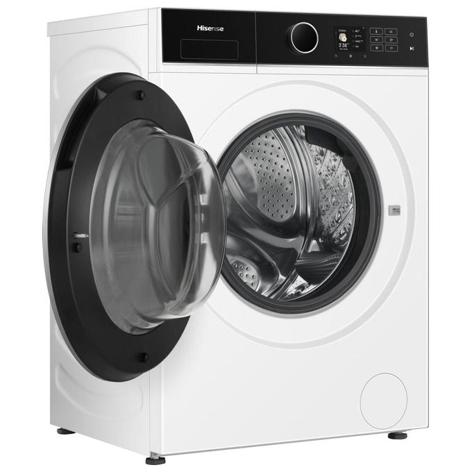 Hisense WF5I1045BWQ Lavatrice Frontale 10.5 Kg 1400 rpm Classe A AutoDose Vapore Wi-Fi (84.5x59.5x55 cm) colore Bianco