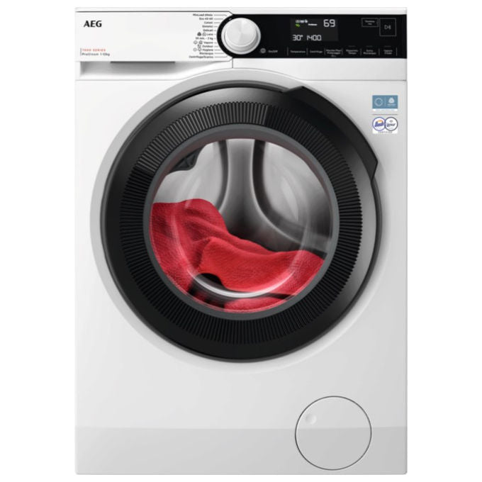 AEG LR7FD104B Lavatrice Serie 7000 ProSteam 10 Kg 1400 rpm Classe A (847x597x636) cm colore Nero Bianco