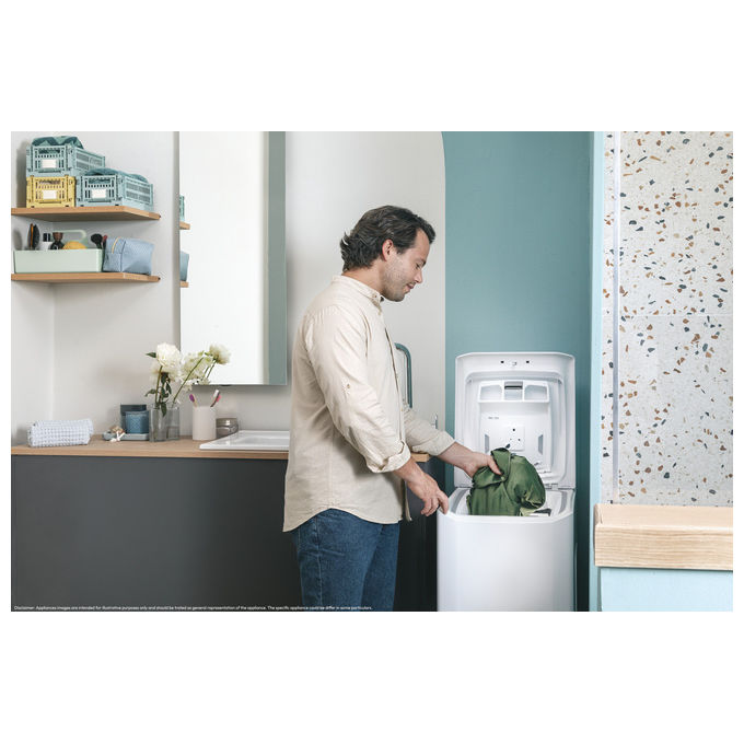 Candy TCA263D2-S ProWash 300 Lavatrice Carica dall'Alto 6 Kg 1200 rpm Classe D Wi-Fi Bluetooth 17 Programmi (86x41x60 cm) colore Bianco