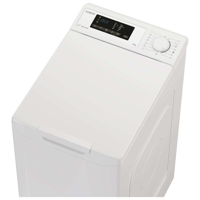 Candy TCA263D2-S ProWash 300 Lavatrice Carica dall'Alto 6 Kg 1200 rpm Classe D Wi-Fi Bluetooth 17 Programmi (86x41x60 cm) colore Bianco