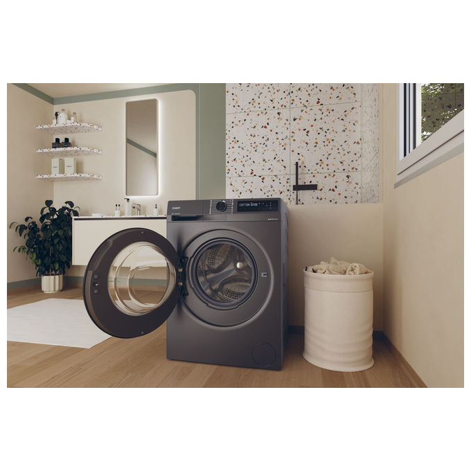 Candy BR 48B6G-S ProWash 500 Lavatrice Frontale 8 Kg 1400 rpm Classe A Inverter Vapore Wi-Fi (85x60x50 cm) colore Antracite
