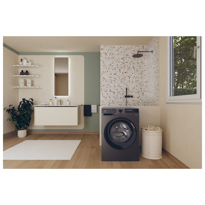 Candy BR 48B6G-S ProWash 500 Lavatrice Frontale 8 Kg 1400 rpm Classe A Inverter Vapore Wi-Fi (85x60x50 cm) colore Antracite